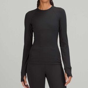 lululemon athletica Rulu Run Black Long Sleeve Tee